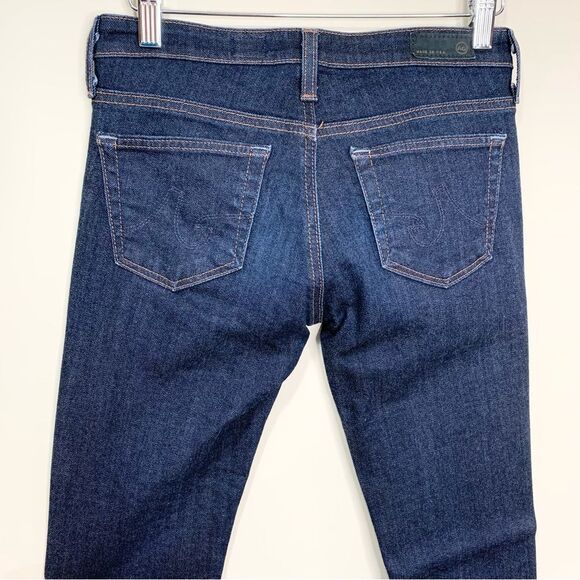AG Adriano Goldschmied The Stevie Slim Straight Dark Wash 25R - Picture 5 of 10